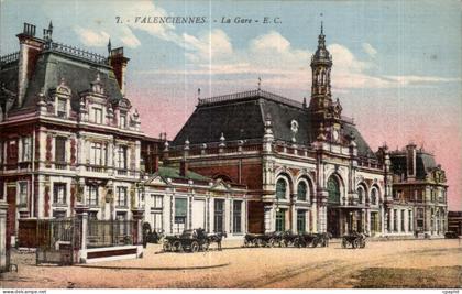 CPA Valenciennes La Gare