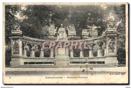 CPA Valenciennes Monument Froissart
