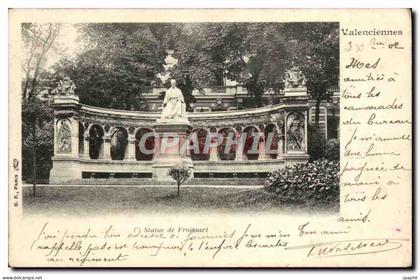 CPA Valenciennes Statue de Froissart
