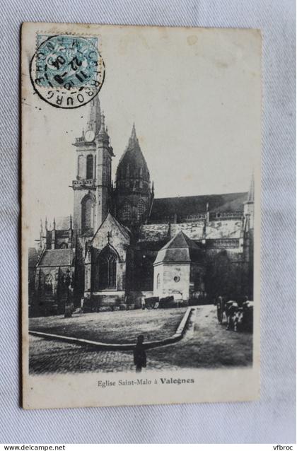 Cpa 1904, église saint Malo à Valognes, Manche 50