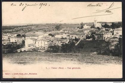 CPA Vaour /Tarn, Vue générale