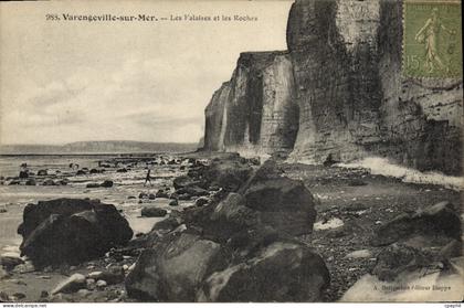 CPA Varengeville Sur Mer Les Falaises Et Les Roches