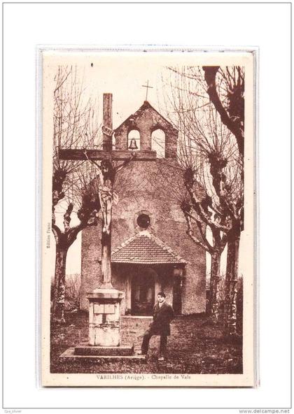 09 VARILHES Eglise, Chapelle de Vals, animée, Croix de Mission, Calvaire, ed ERA Franc, 193?