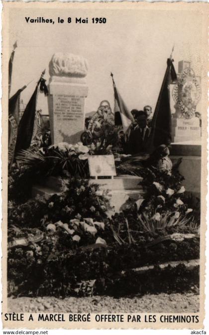 CPA Varilhes le 8 Mai 1950 - Stele a Marcel Bergé Offerte par les (351101)