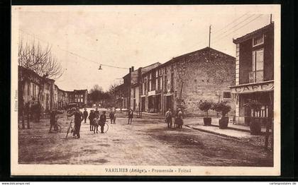 CPA Varilhes, Promenade, Foirail