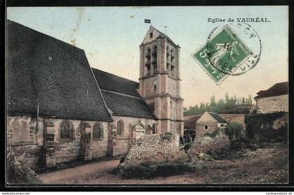 CPA Vauréal, Église de Vauréal