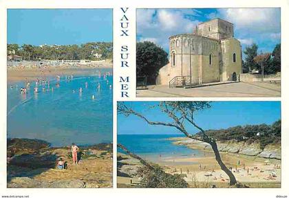 17 - Vaux sur Mer - Multivues - Scènes de Plage - L'Eglise romane - CPM - Voir Scans Recto-Verso