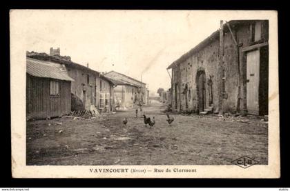 55 - VAVINCOURT - RUE DE CLERMONT - POULES