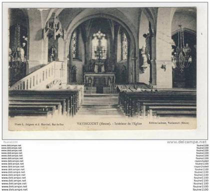 carte de vavincourt intérieur de l' église