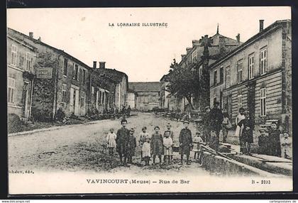 CPA Vavincourt, Rue de Bar