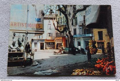 H63, Cpm, Vence, place du Peyra, Alpes maritimes 06