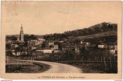 CPA  Carte Postale France  Verdelais Vue Panoramique 1930   VM105374