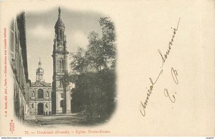 CPA Verdelais Gironde Eglise Notre Dame