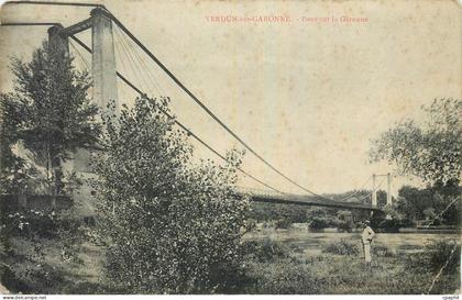 CPA Verdun sur Garonne Pont sur la Garonne