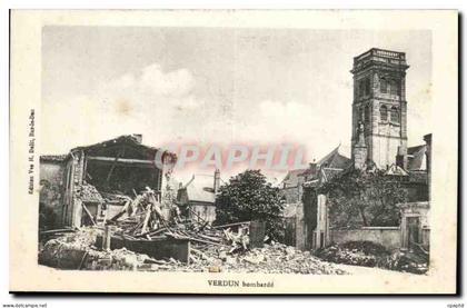 Verdun CPA Bombarde