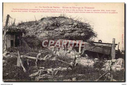 Verdun - La Bataille de Verdun - Ruines de l'Ouvrage de Thiaumont - CPA