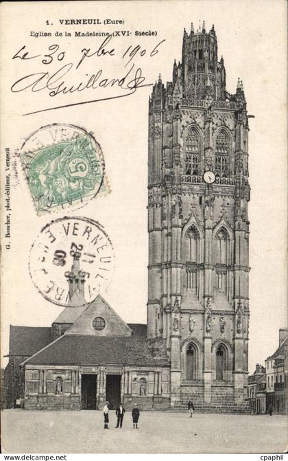 CPA Verneuil sur Avre Eglise de la Madeleine