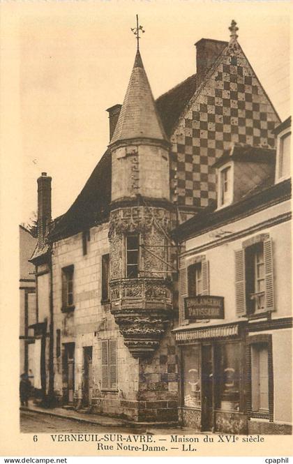 CPA Verneuil sur Avre Maison Rue Notre Dame