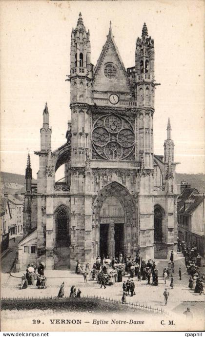 CPA Vernon Eglise Notre Dame