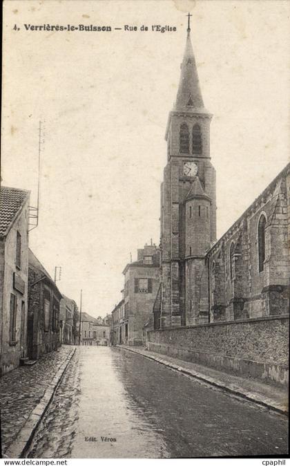 CPA Verrieres Le Buisson Rue De I'Eglise