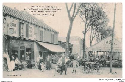 CAR-AFXP5-0196-78 - VERSAILLES - Chalet de la belle epine - Maison bataille - Tabac - Hotel-restaurant