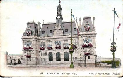 CPA Versailles L Hotel de Ville Cliche Bourdier Versailles