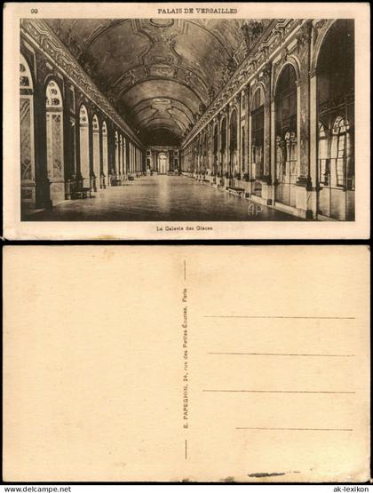 CPA Versailles PALAIS DE VERSAILLES La Galerie des Glaces 1920