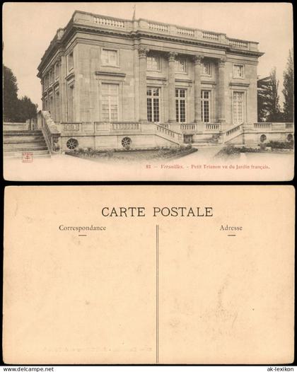 Versailles Petit Trianon vom Französischen Garten aus gesehen 1910