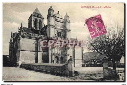 CPA Vetheuil S et O L'Eglise