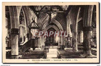 CPA Veules les Roses Interieur de l eglise