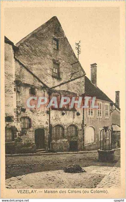 CPA Vezelay Maison des Colons
