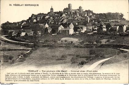 CPA Vezelay Vue generale
