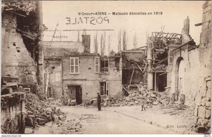 CPA VIC-SUR-AISNE Maison demolies (158270)