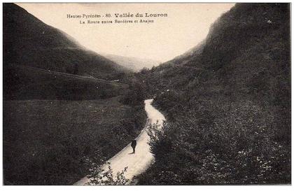 65 AVAJAN (envs Arreau) Route en Bordères et Avajan, Vallée du Louron, ed MTIL 80, Hautes Pyrénées, 191?