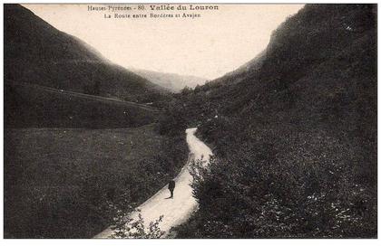 65 AVAJAN (envs Arreau) Route en Bordères et Avajan, Vallée du Louron, n°2, ed MTIL 80, Hautes Pyrénées, 191?