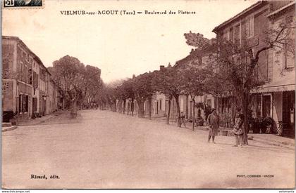 S31914 cpa 81 Vielmur sur Agout - Boulevard des Platanes