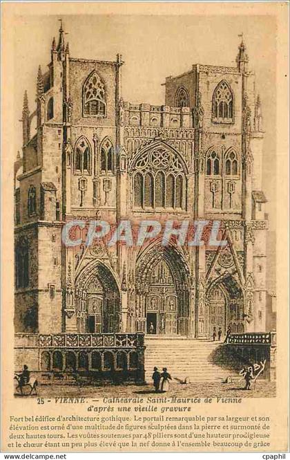CPA VIENNE - Cathédrale Saint-Maurice de Vienne d'après une vieille gravure