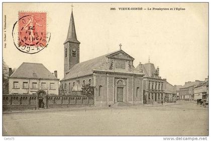 VIEUX CONDE 59 - Le Presbytère et l'Eglise