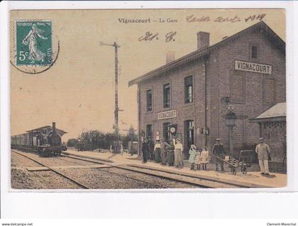VIGNACOURT: la gare - état