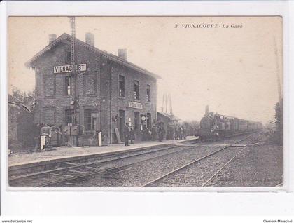 VIGNACOURT: la gare - très bon état
