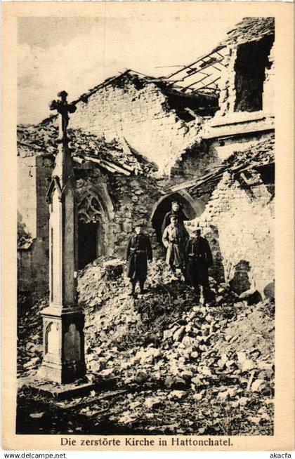 CPA Vigneulles-les-Hattonchatel - L'Eglise - Kirche - Ruines (1036883)