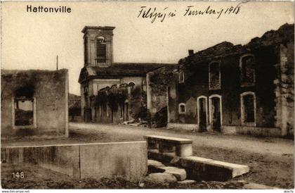 CPA Vigneulles-les-Hattonchatel - Rue - Strassenpartie - Ruines (1036973)