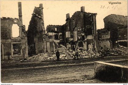 CPA Vigneulles-les-Hattonchatel - Rue - Strassenpartie - Ruines (1036975)