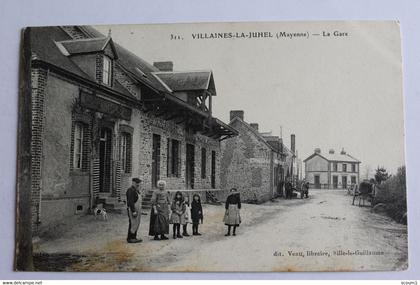 villaines la juhel - la gare - 1915