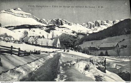 CPA Allevard Effet de Neige au Villard de Lans