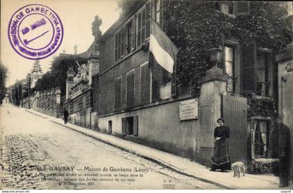CPA Ville D'Avray Maison De Gambetta