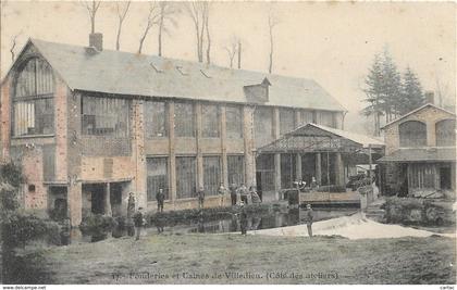D50 - VILLEDIEU - FONDERIES ET USINES DE VILLEDIEU - (COTE DES ATELIERS) - Carte animée et colorisée