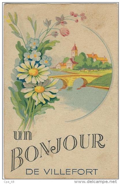 Lozere : Villefort, Un Bonjour de Villefort