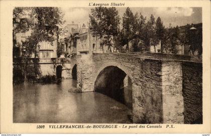 Villefranche-de-Rouergue - Le Pont des Consuls - CPA