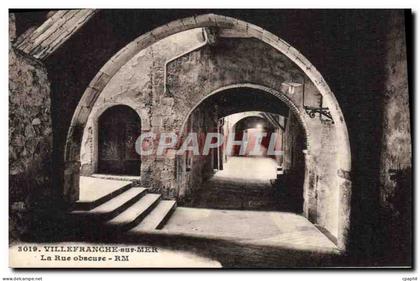 CPA Villefranche sur Mer La Rue obscure
